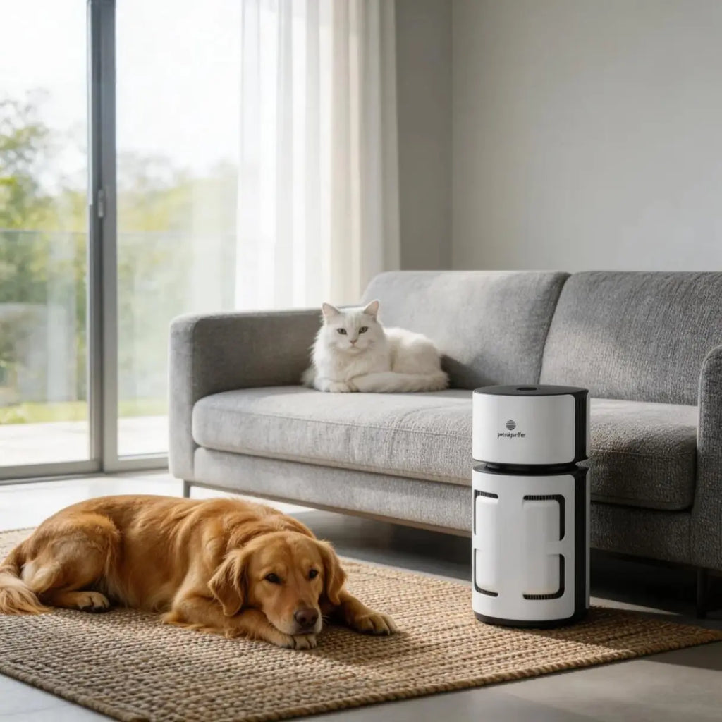 Pet Air Purifier with H13 HEPA Filter, Removes Pet Hair, Dander, Dust and Odors, Quiet Air Cleaner for Bedroom, Living Room and Home