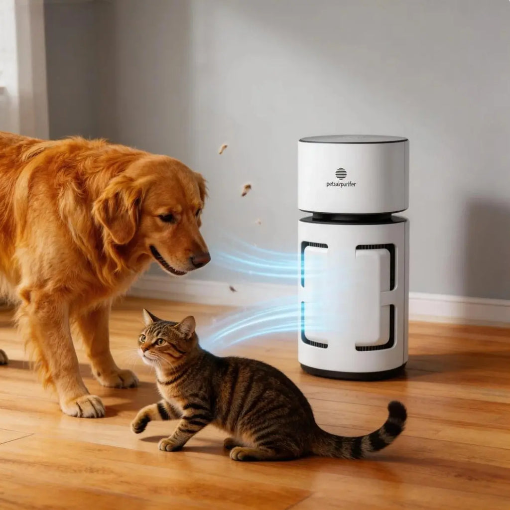 Pet Air Purifier with H13 HEPA Filter, Removes Pet Hair, Dander, Dust and Odors, Quiet Air Cleaner for Bedroom, Living Room and Home